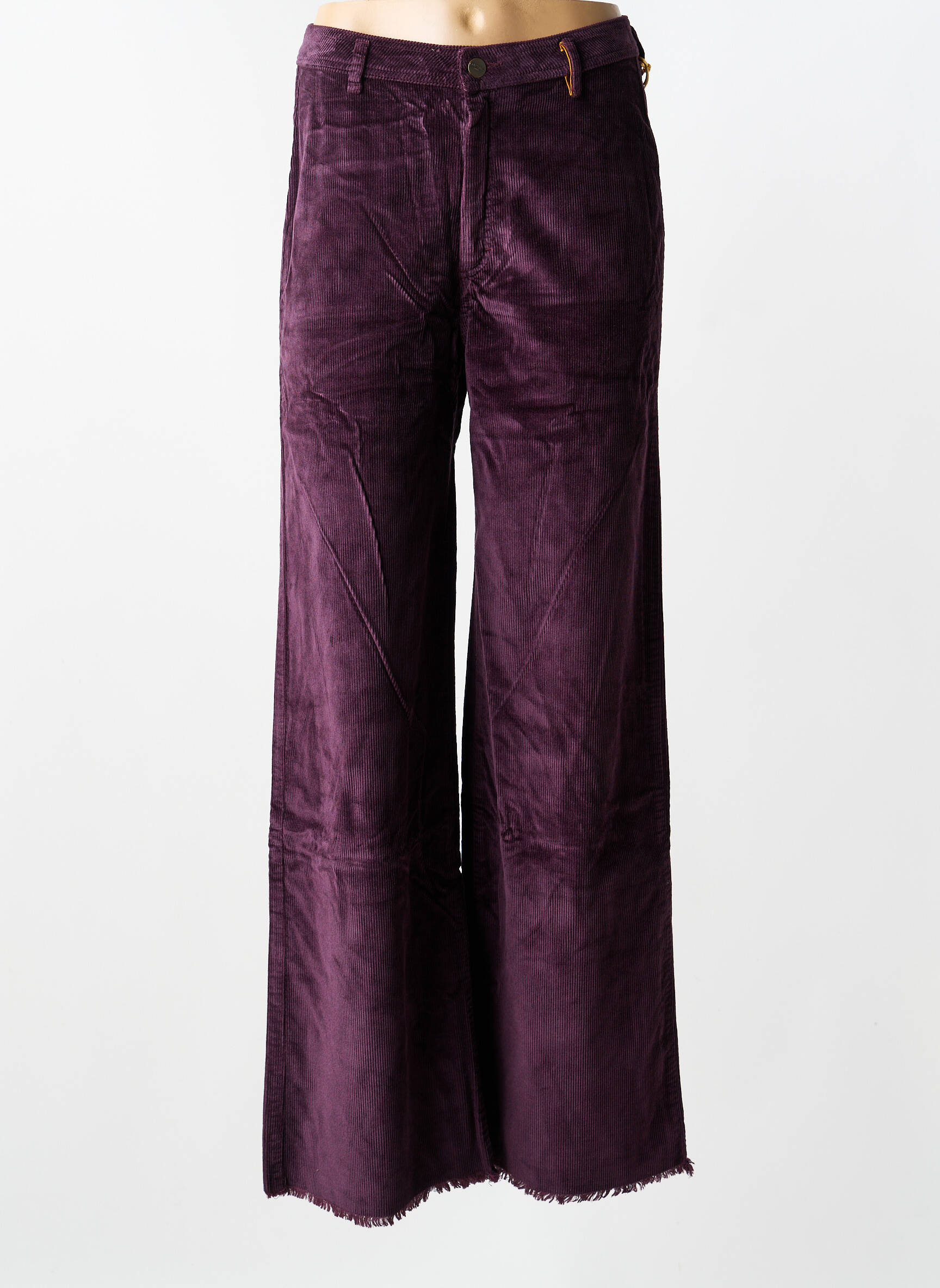 Pantalon flare stretch taille normale violet COUTURIST femme