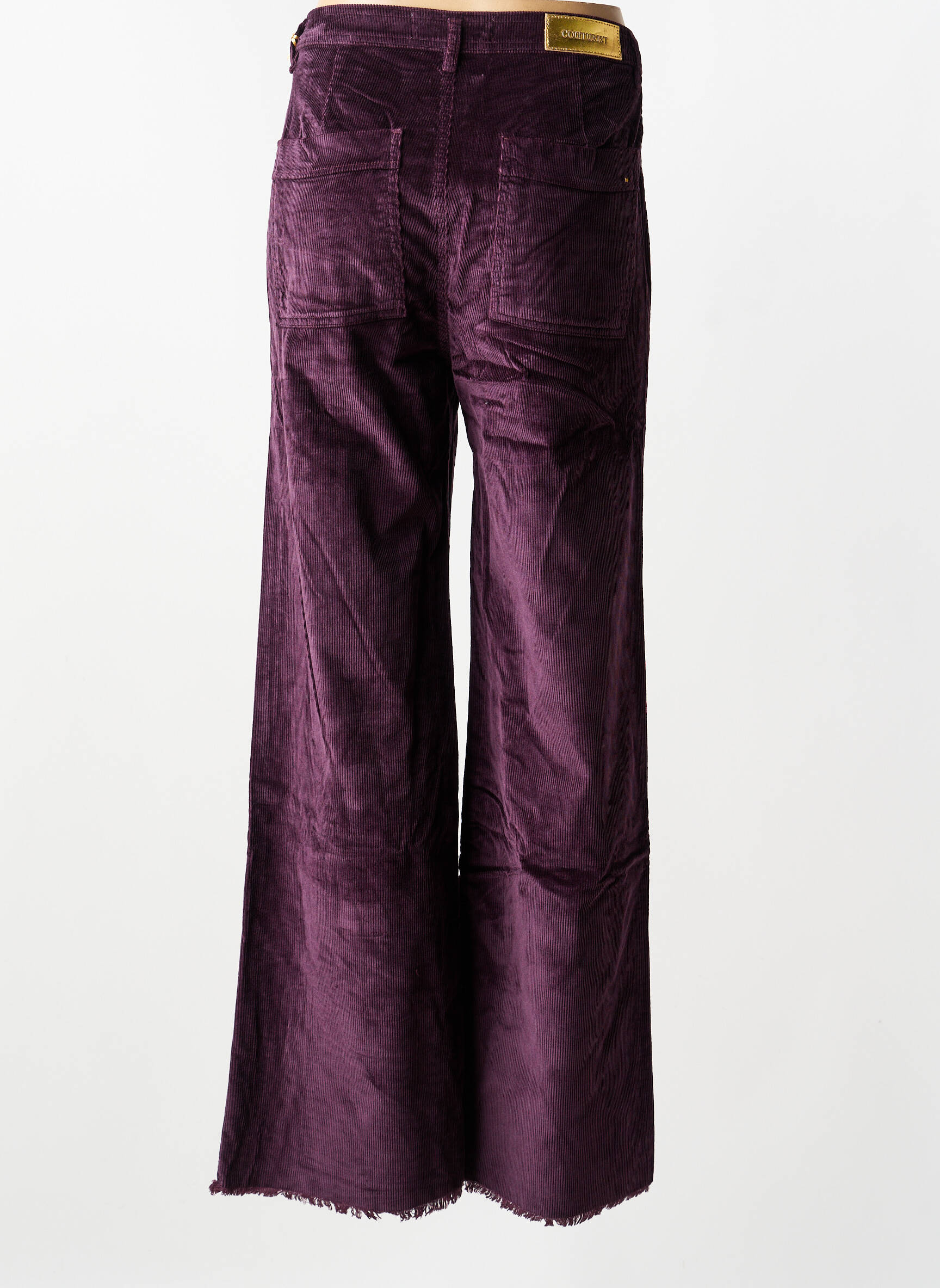 Pantalon flare stretch taille normale violet COUTURIST femme