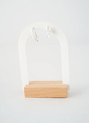 Boucles d’oreilles blanc TATA GISELE femme