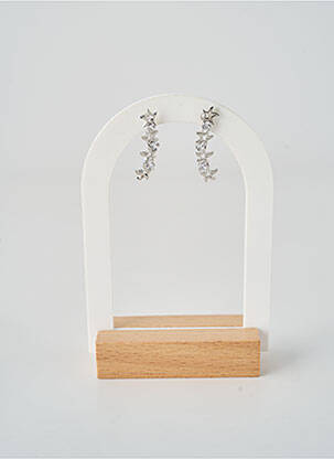 Boucles d’oreilles fermeture crochet argent TATA GISELE femme