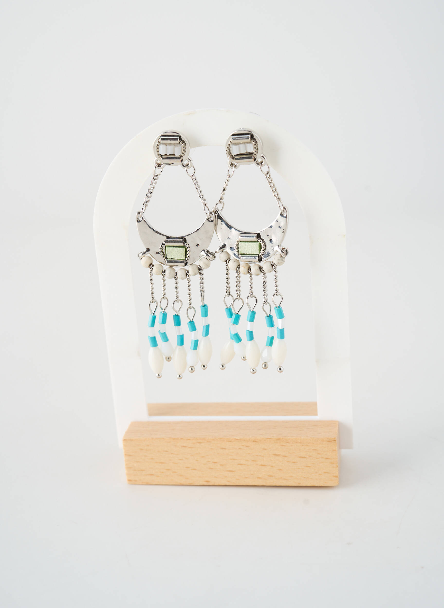 Boucles d’oreilles fermeture boucle(s) bleu TATA GISELE femme
