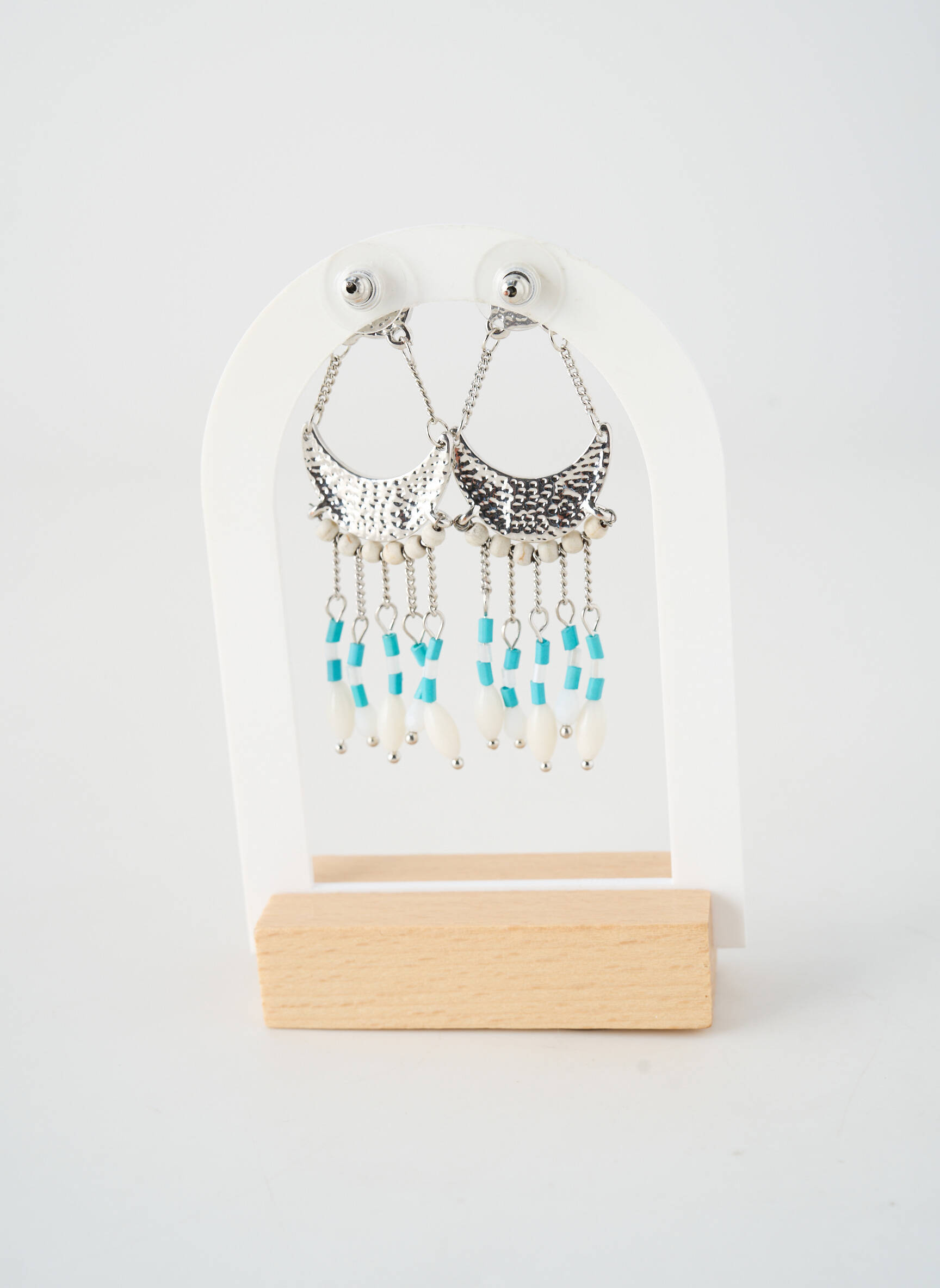Boucles d’oreilles fermeture boucle(s) bleu TATA GISELE femme