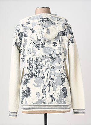 Sweat-shirt à capuche manches longues manches longues beige MERI & ESCA femme