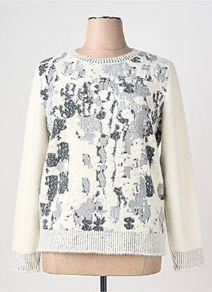 Pull coupe droite manches longues beige MERI & ESCA femme