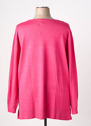 Pull coupe droite manches longues rose CISO femme