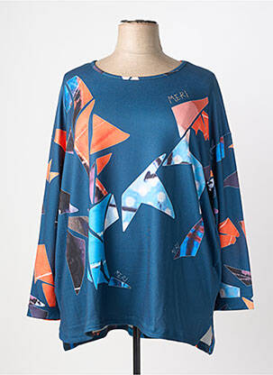 Pull stretch manches longues bleu MERI & ESCA femme