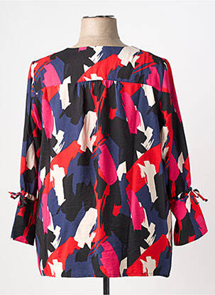 Blouse tissage popeline manches longues rouge GREGORY PAT femme