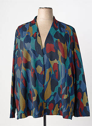 Veste casual coupe droite bleu ALEMBIKA femme