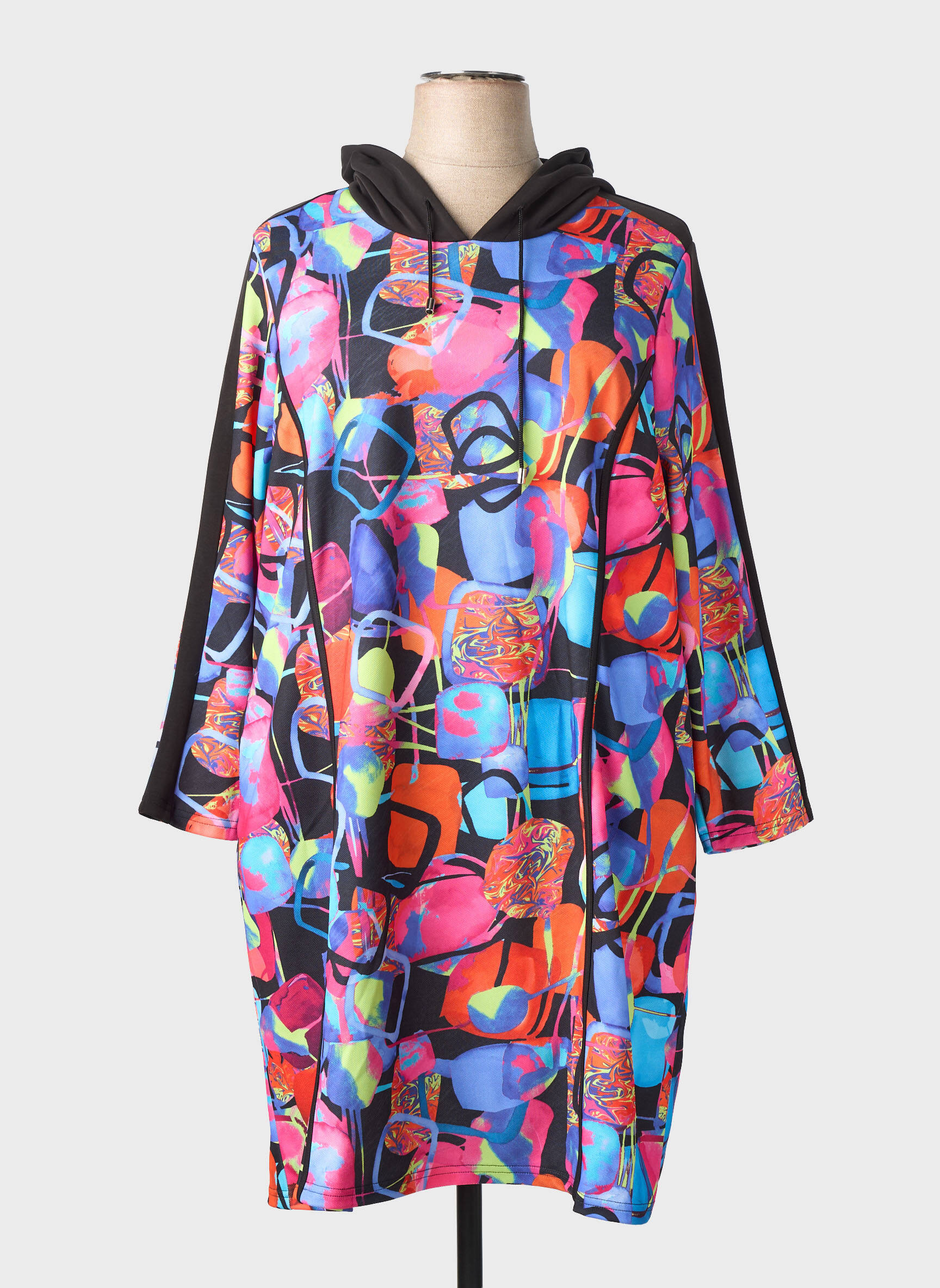 Robe pull manches longues manches longues noir MERI & ESCA femme