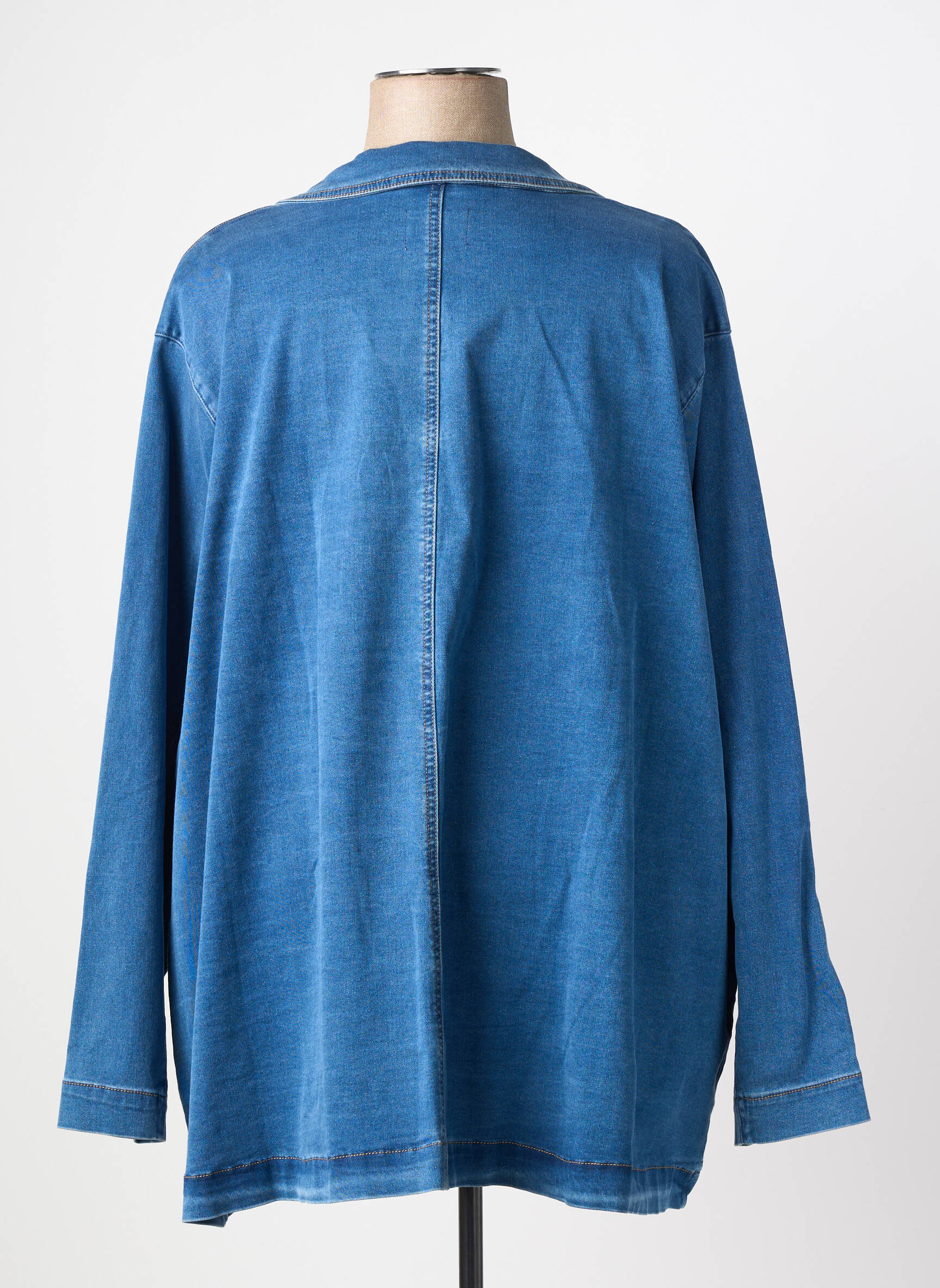 Veste casual coupe droite bleu CISO femme