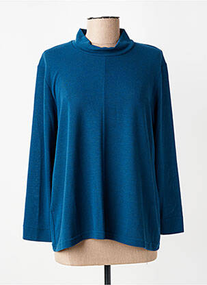 Pull manches longues manches longues bleu FRANCK ANNA femme
