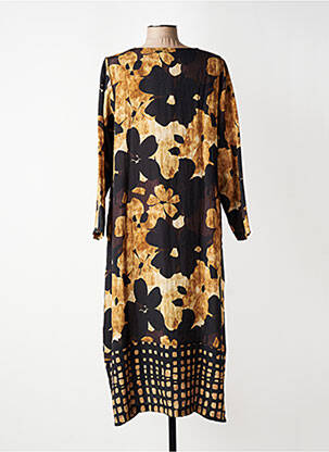 Robe longue manches longues manches longues noir G!OZE femme
