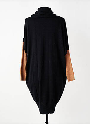 Robe pull resserrée sur le bas manches longues noir MARBLE femme