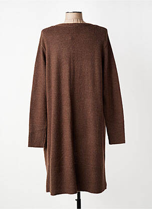 Gilet manches longues stretch marron CISO femme