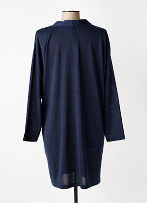 Gilet manches longues stretch bleu CISO femme