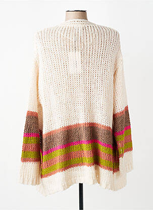 Gilet manches longues stretch beige CISO femme
