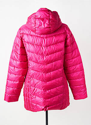 Doudoune manches longues a capuche rose CISO femme