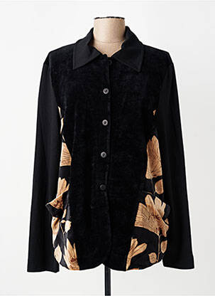 Veste chic poches noir ALEMBIKA femme
