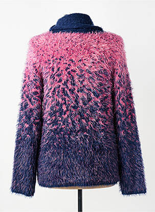 Pull stretch manches longues bleu MARBLE femme