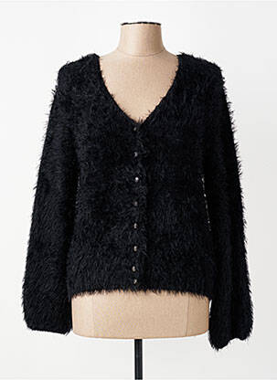 Gilet manches longues stretch noir MARBLE femme