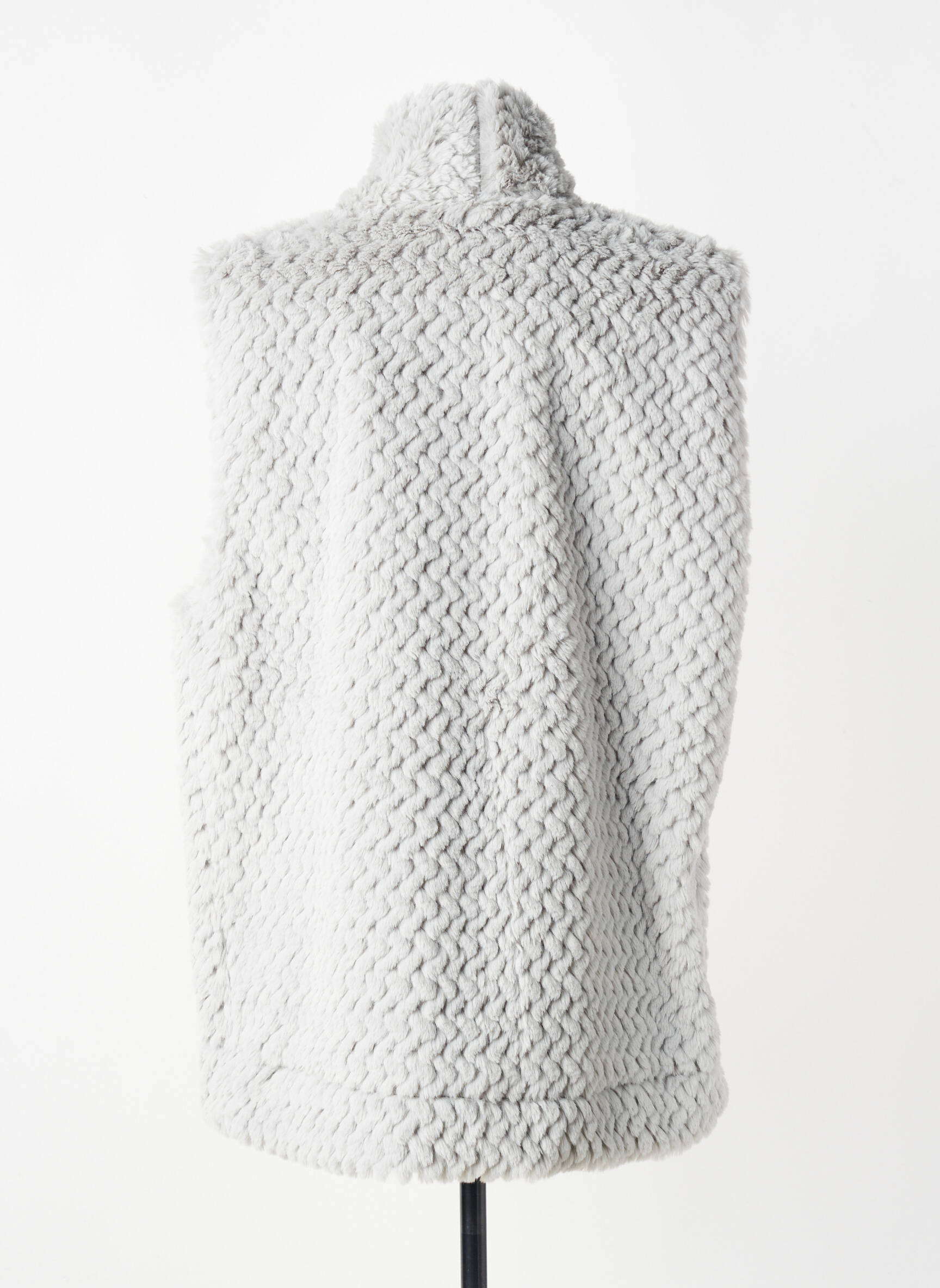 Gilet sans manche coupe cintrée gris POISSONS BLANCS femme