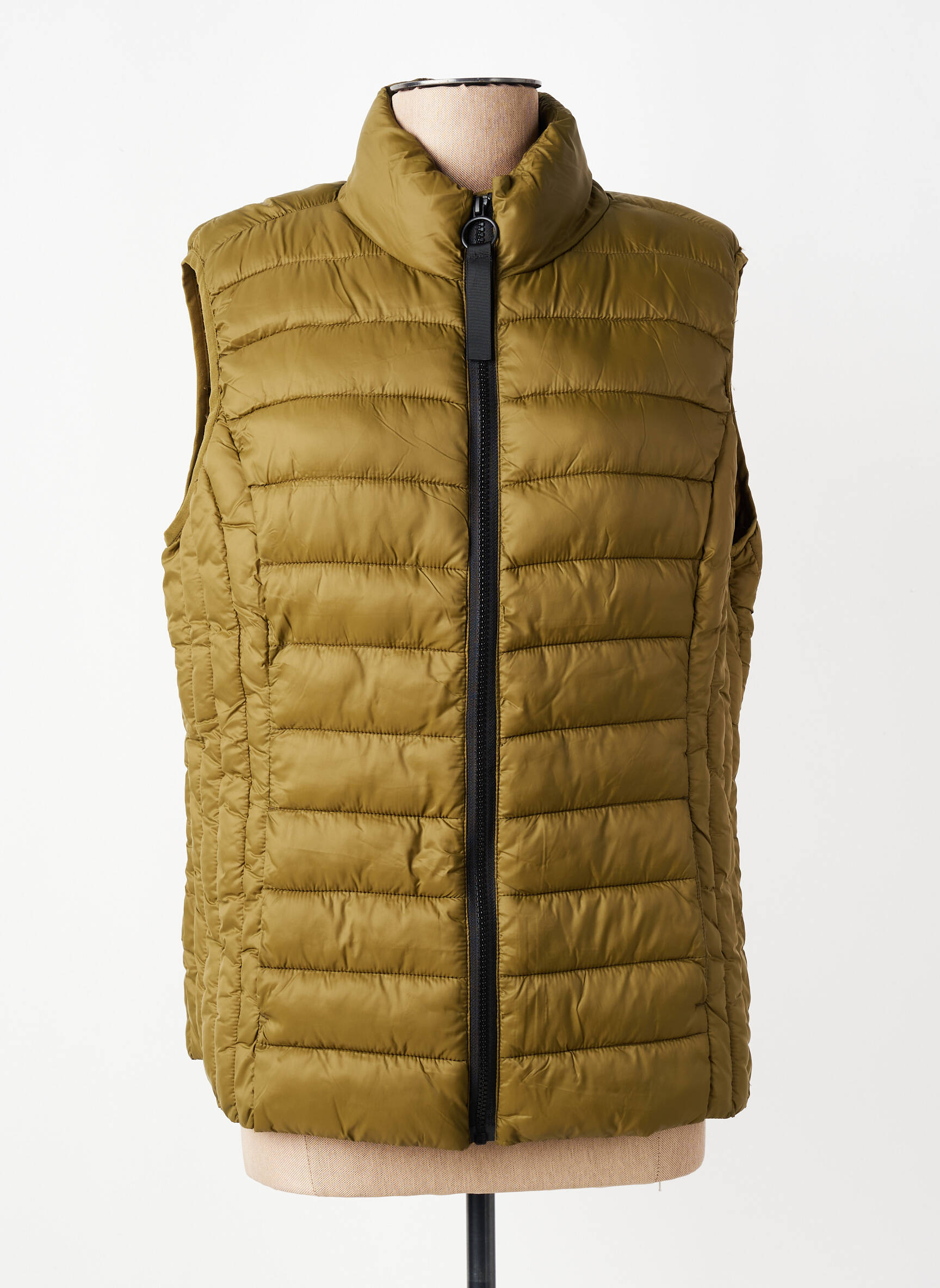 Doudoune poches sans capuche vert JENSEN femme