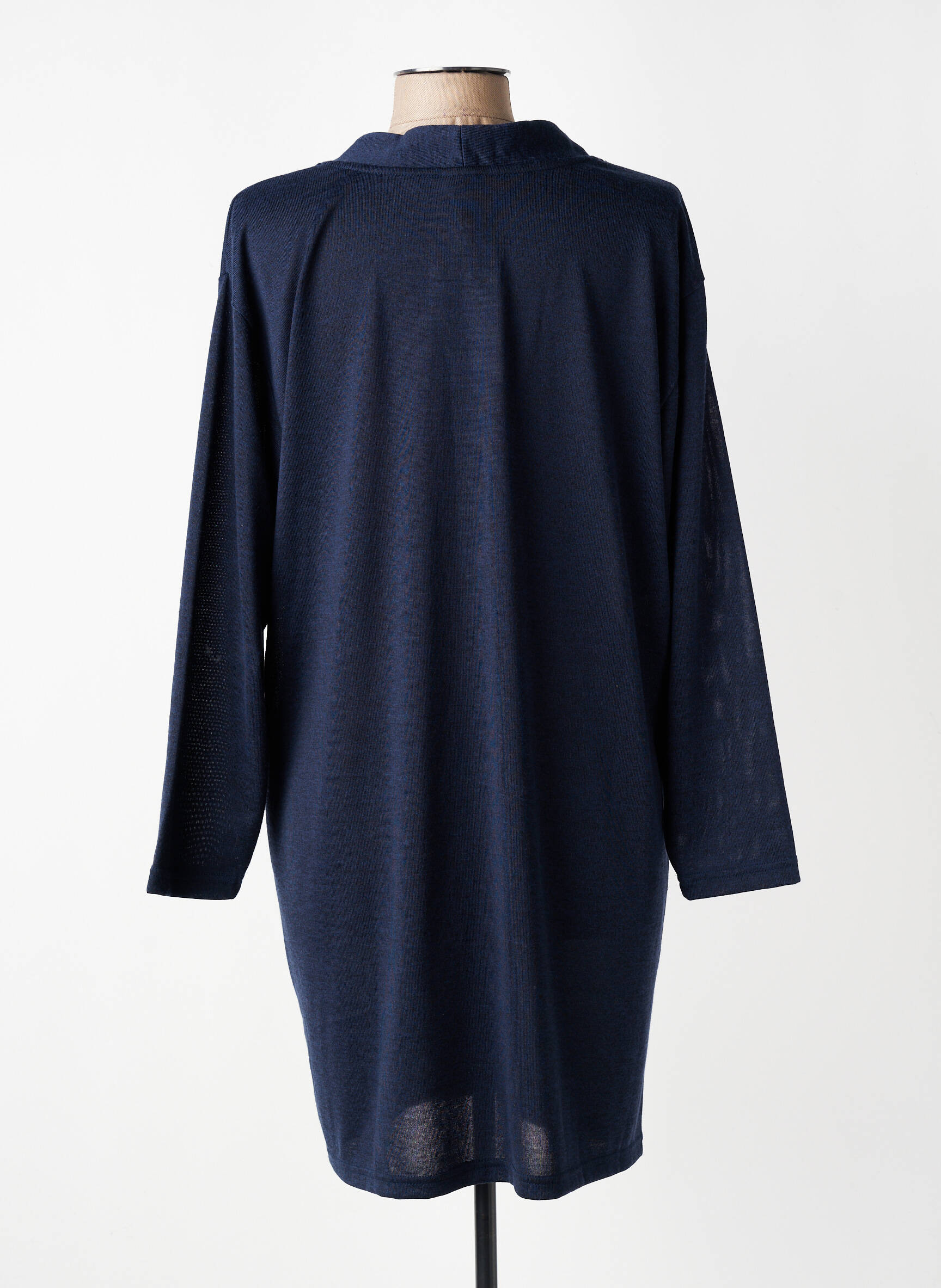 Gilet manches longues stretch bleu CISO femme