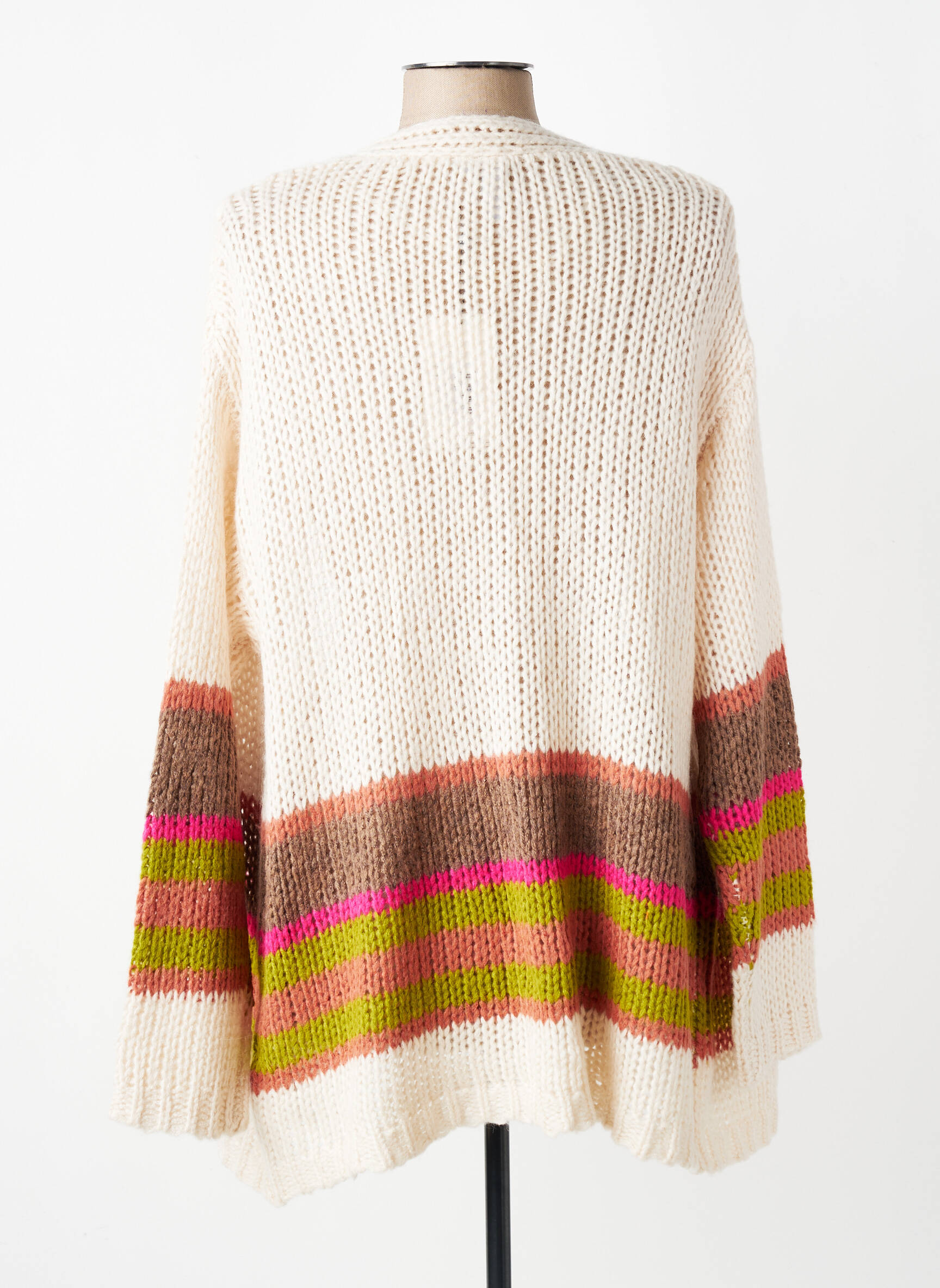 Gilet manches longues stretch beige CISO femme