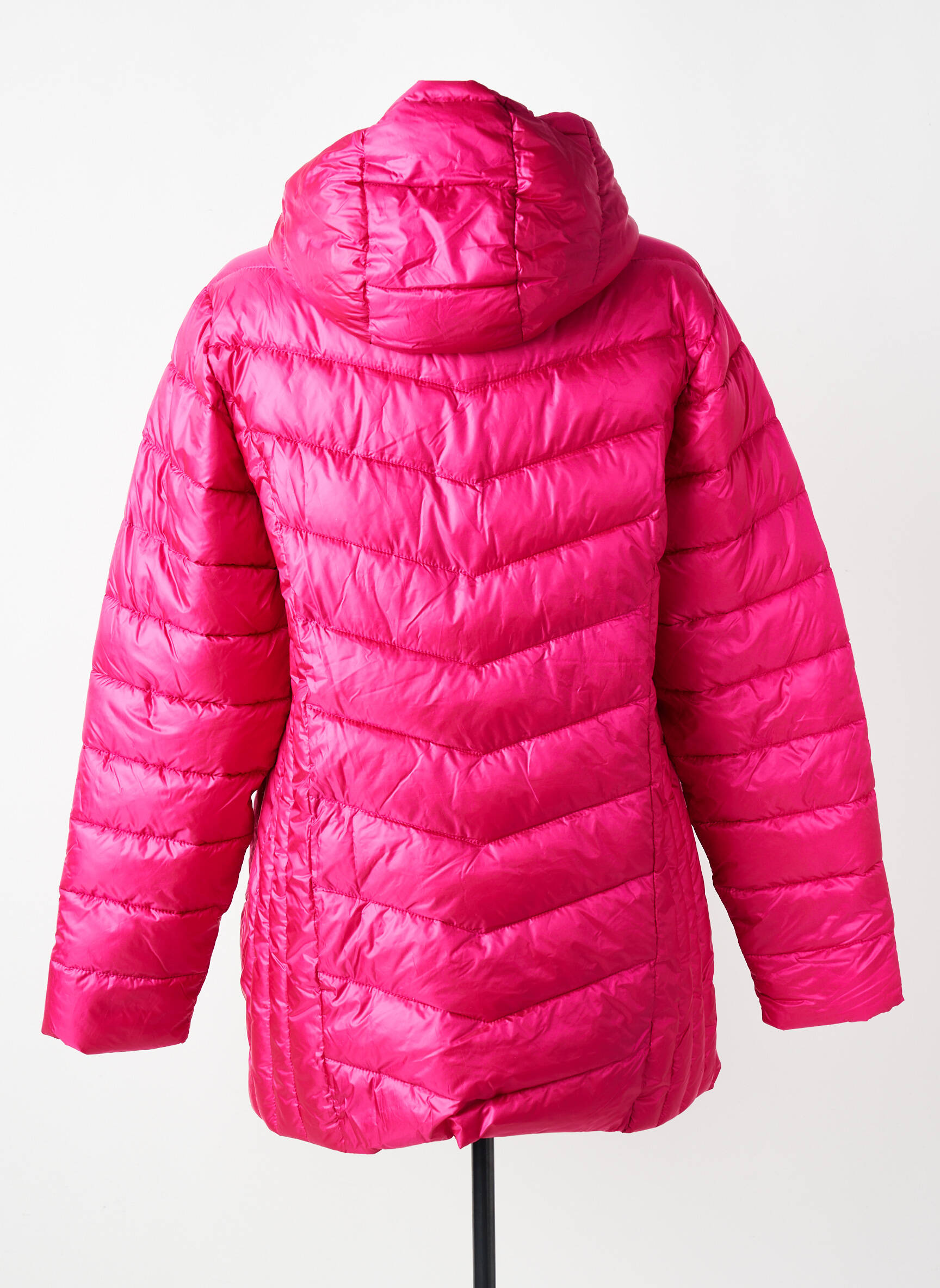 Doudoune manches longues a capuche rose CISO femme