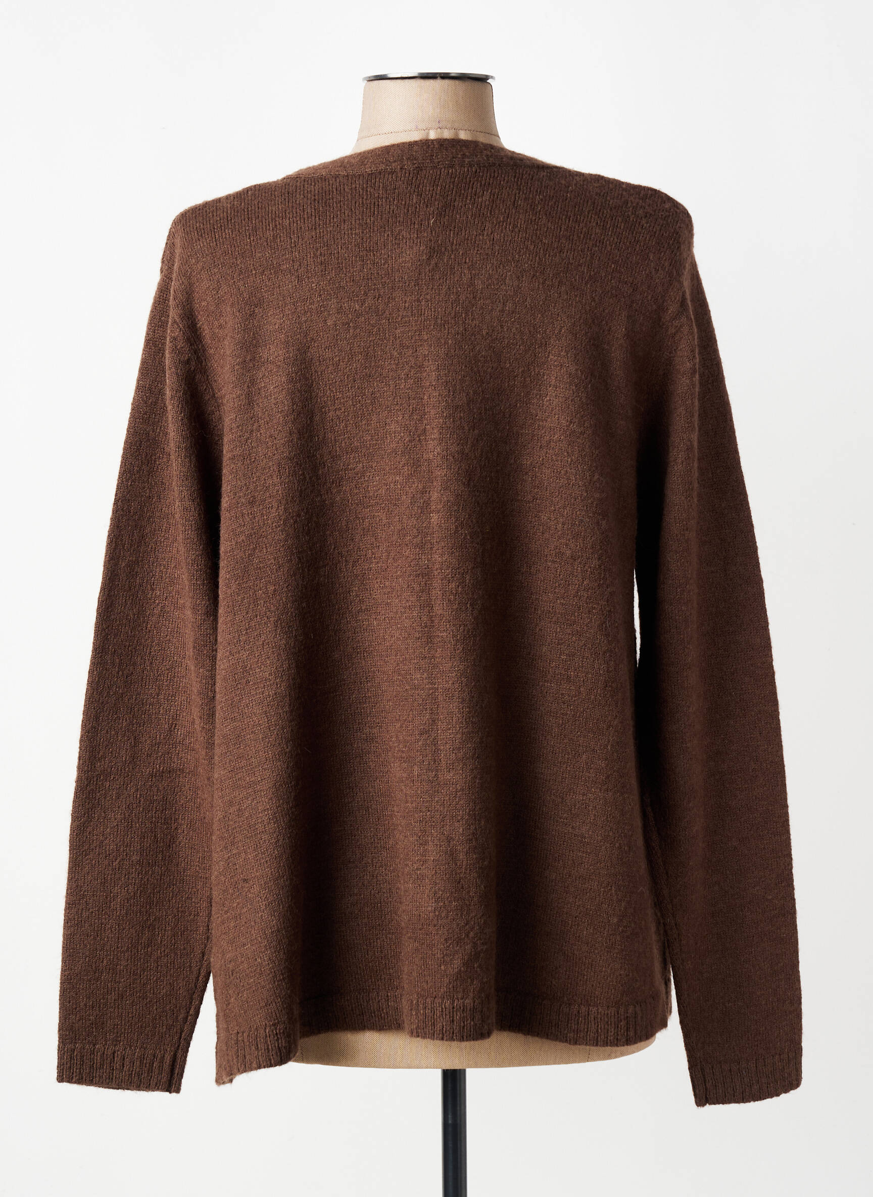 Gilet manches longues stretch marron CISO femme