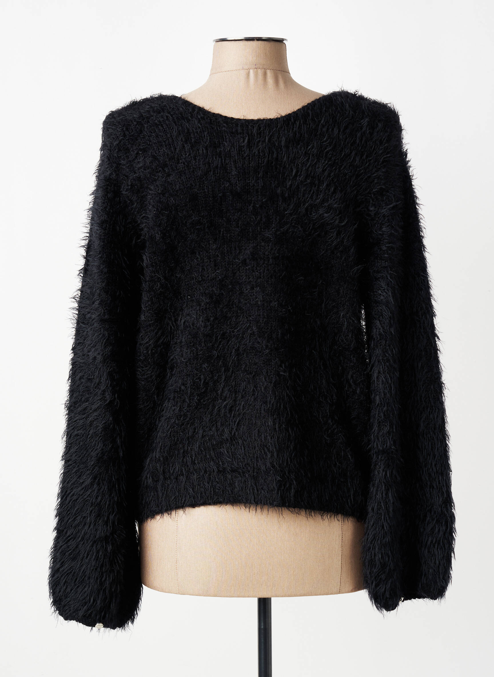 Gilet manches longues stretch noir MARBLE femme