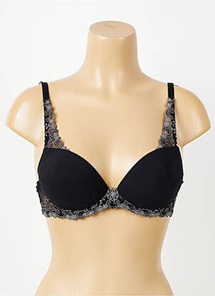Soutien-gorge effet matière satinée haut soutien-gorge push-up noir SIMONE PERELE femme
