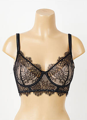Soutien-gorge légère et transparente haut soutien-gorge moulé noir VALEGE femme