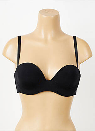 Soutien-gorge effet matière satinée haut soutien-gorge moulé noir SIMONE PERELE femme