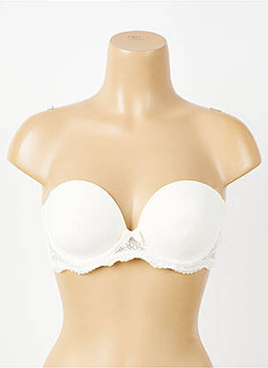 Soutien-gorge effet matière satinée haut soutien-gorge moulé beige SIMONE PERELE femme