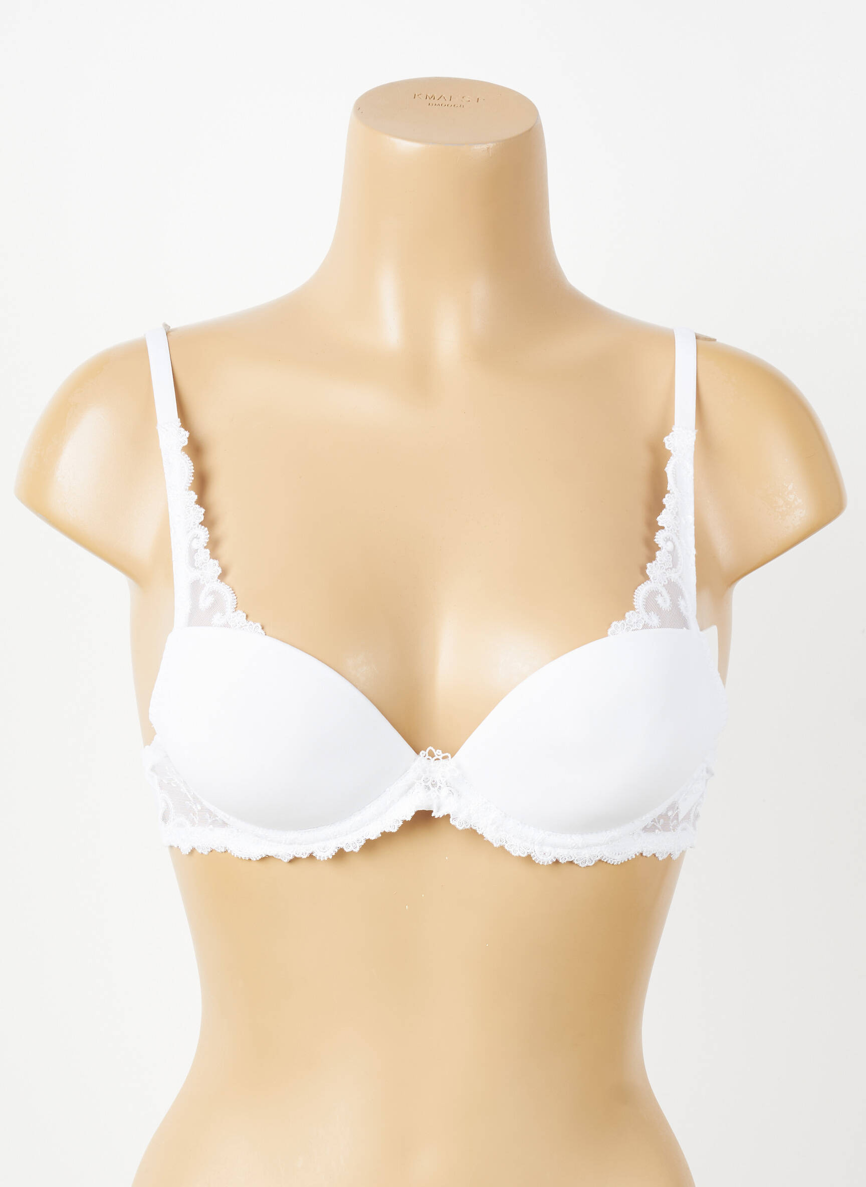 Soutien-gorge effet matière satinée haut soutien-gorge push-up blanc SIMONE PERELE femme