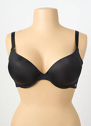 Soutien-gorge effet matière satinée haut soutien-gorge moulé noir SIMONE PERELE femme