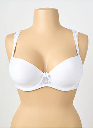Soutien-gorge effet matière satinée haut soutien-gorge moulé blanc PASSIONATA femme