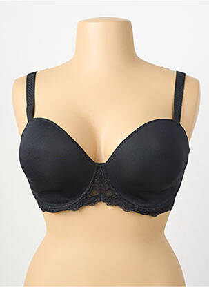 Soutien-gorge effet matière satinée haut soutien-gorge push-up noir SIMONE PERELE femme