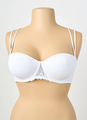 Soutien-gorge effet matière satinée haut soutien-gorge moulé blanc SIMONE PERELE femme
