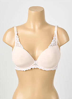 Soutien-gorge effet matière satinée haut soutien-gorge push-up rose SIMONE PERELE femme