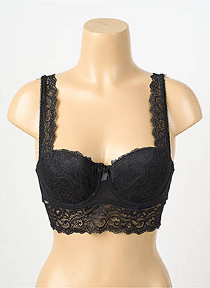 Soutien-gorge légère et transparente haut soutien-gorge moulé noir VALEGE femme