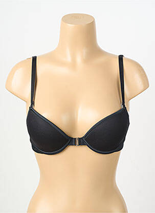 Soutien-gorge effet matière satinée haut soutien-gorge push-up noir IMPLICITE femme