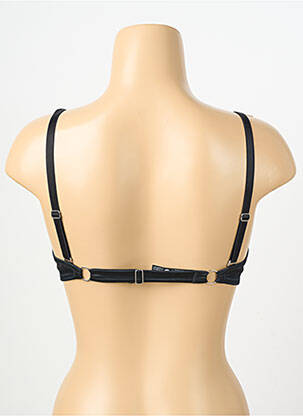 Soutien-gorge effet matière satinée haut soutien-gorge push-up noir IMPLICITE femme