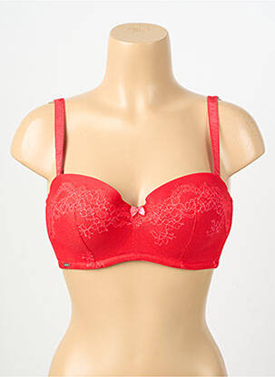 Soutien-gorge légère et transparente haut soutien-gorge moulé rouge VALEGE femme