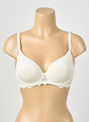 Soutien-gorge effet matière satinée haut soutien-gorge moulé beige SIMONE PERELE femme