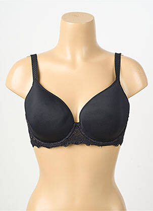 Soutien-gorge effet matière satinée haut soutien-gorge moulé noir SIMONE PERELE femme