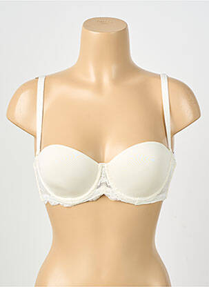 Soutien-gorge effet matière satinée haut soutien-gorge moulé beige SIMONE PERELE femme