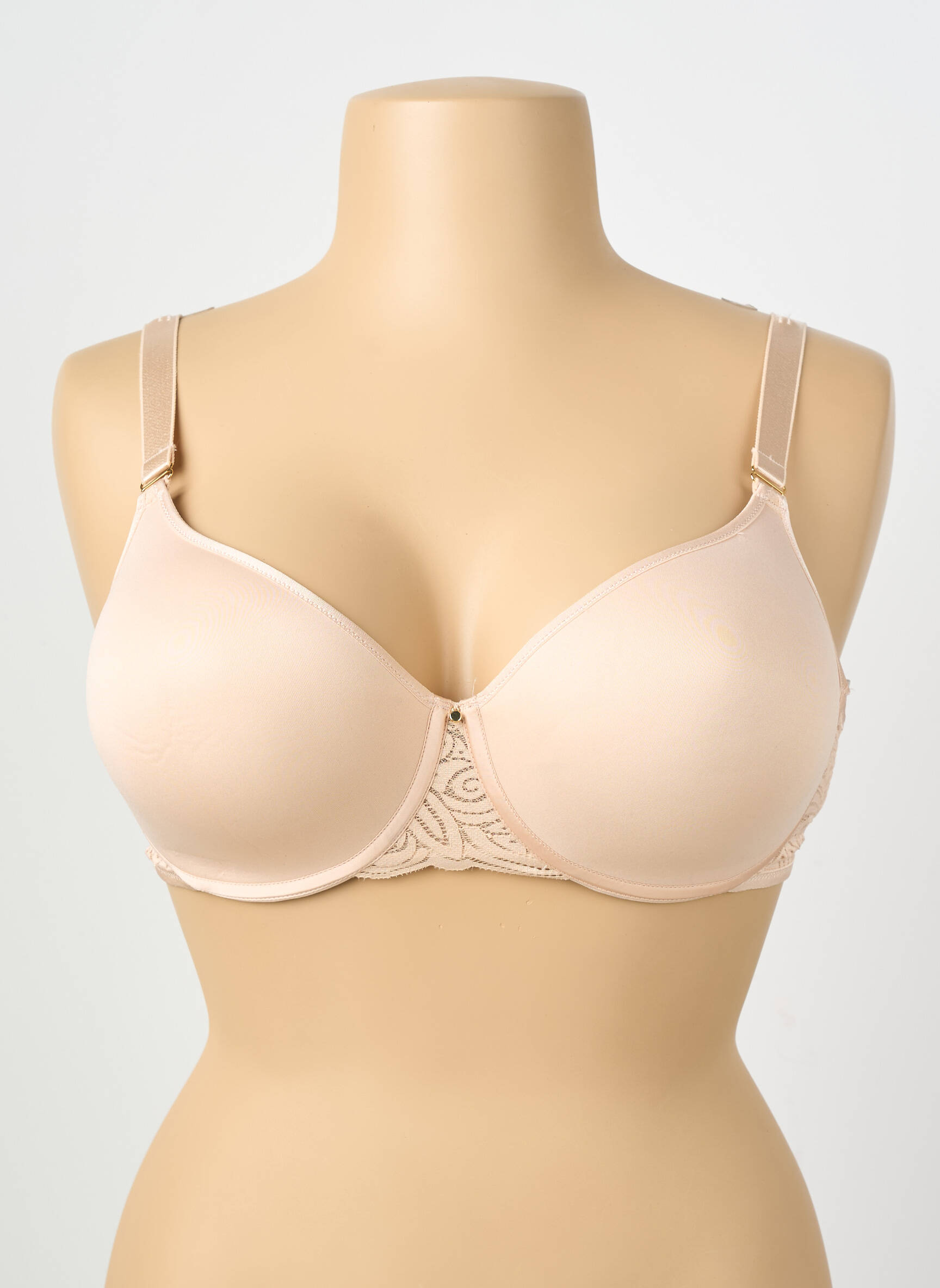 Soutien-gorge effet matière satinée haut soutien-gorge moulé rose CHANTELLE femme