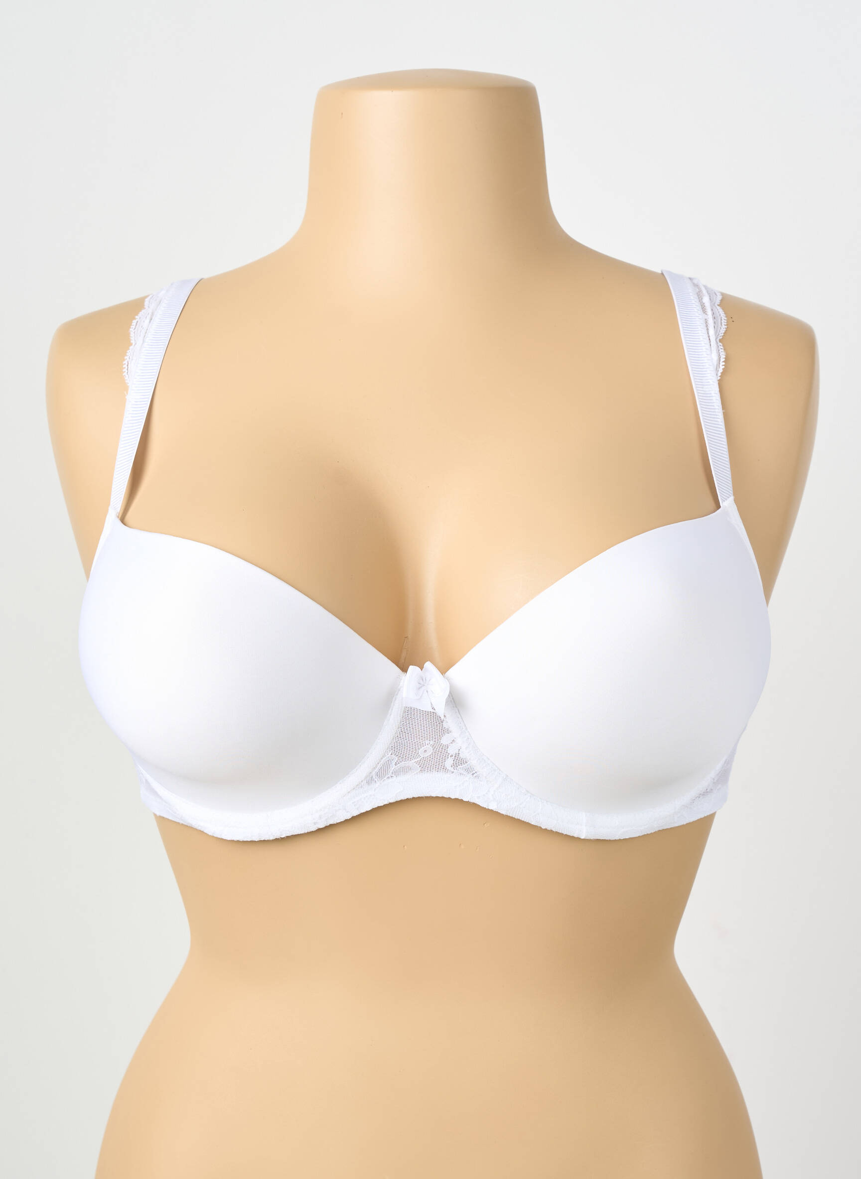 Soutien-gorge effet matière satinée haut soutien-gorge moulé blanc PASSIONATA femme